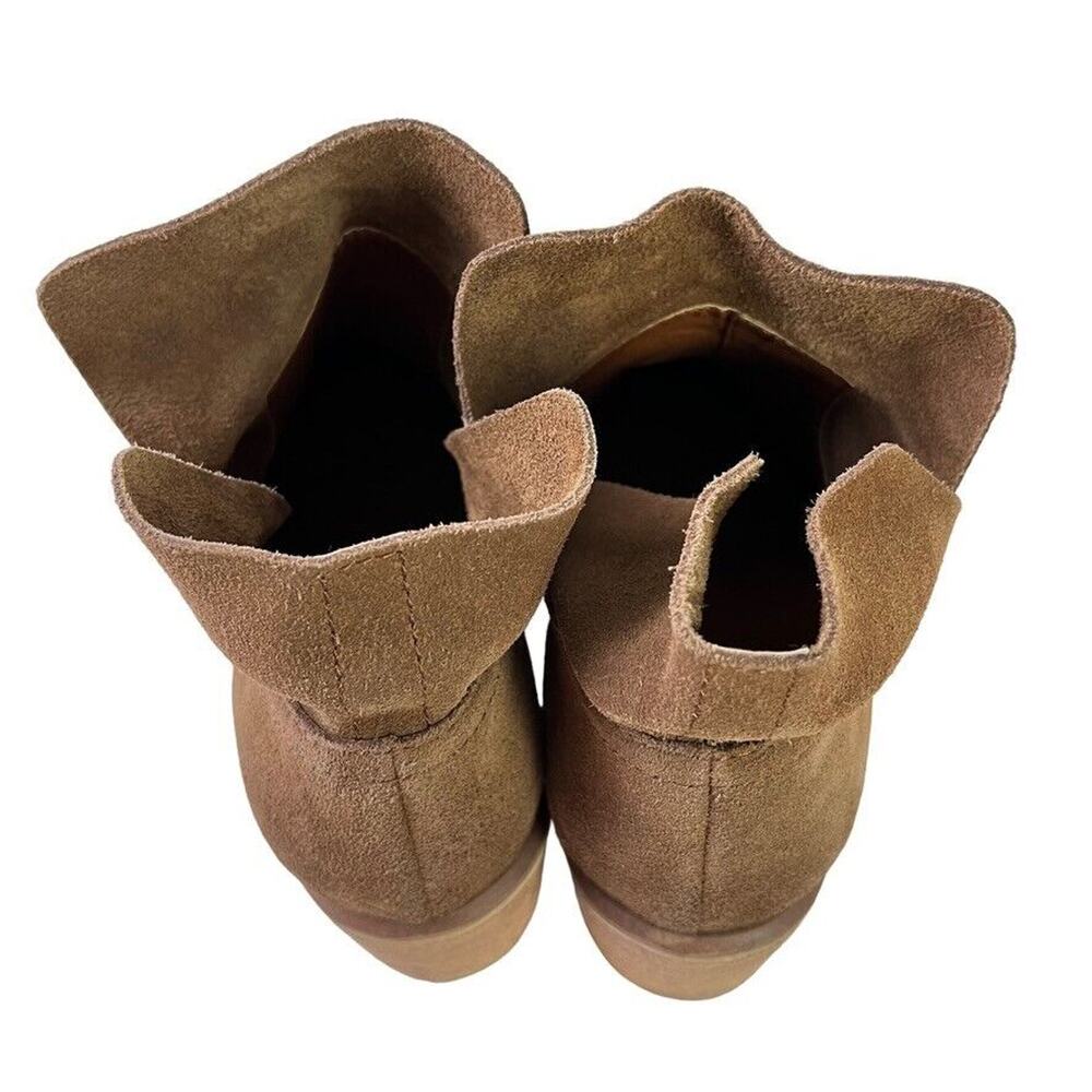 BP Womens Brice Brown Suede Leather Pull On Ankle Boots Booties Shoes sz 9 - Picture 6 of 16